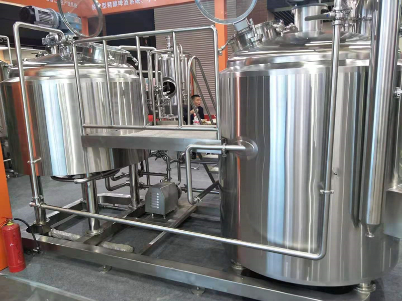 500L 1000L 3BBL 5BBL Two vesssels craft beer making microbrewery brewing system  ZXF